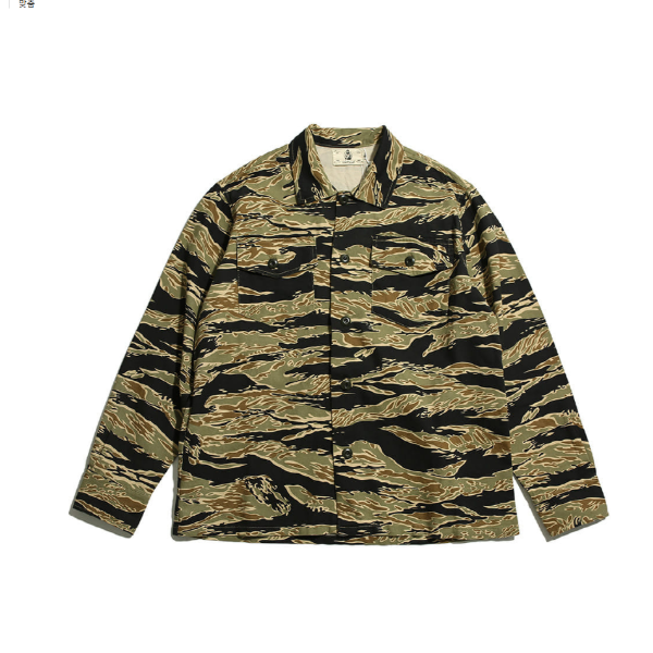타이거 패턴 긴팔 셔츠Tiger pattern long-sleeved shirt(RM-C-5013)