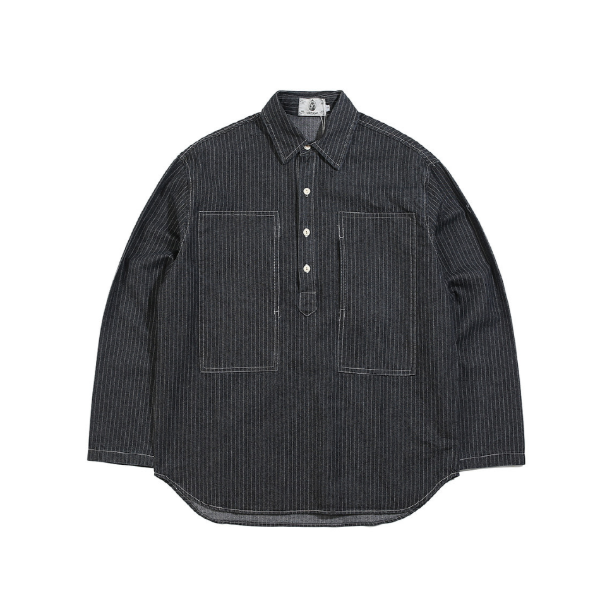 워크웨어 스트라이프 다크 셔츠Workwear striped dark shirt(RM-W-8030)