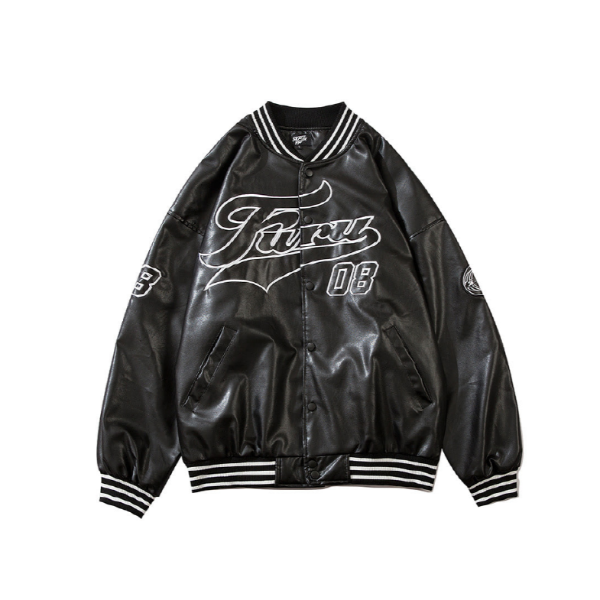 스탠드 칼라 가죽 스트릿 자켓Stand collar leather street jacket(SC-9185)