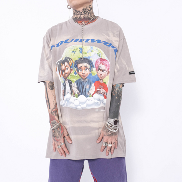 RIP 하이스트릿 오버핏 티셔츠RIP high street overfit T-shirt(LSD17)