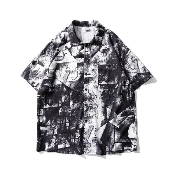 2컬러 올드 패턴 반팔 셔츠2-color old pattern short sleeve shirt(BOL-882)