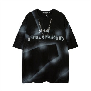 다크 아이언 레터 티셔츠Dark Iron Letter T-shirt(A0369)