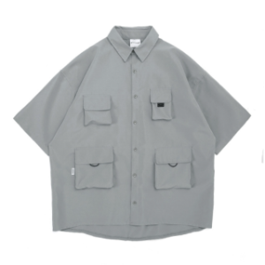 멀티 포켓 3컬러 아메카지 반팔 셔츠3 Color American Casual Short Sleeve Shirt(A0570)