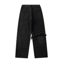 블랙 와이드 데님 팬츠Black Wide Denim Pants(A0311)