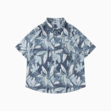 하와이안 유화 꽃무늬 반팔 셔츠Hawaiian oil painting floral design shirt(A0424)