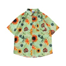 해바라기 하와이 반팔 셔츠sunflower hawaii short sleeve shirt(A0425)