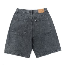 흑청 빈티지 데님 반바지Black Blue Vintage Denim Shorts(A0650)