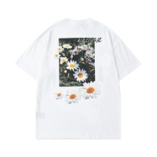 2컬러 플라워 프린트 반팔 티셔츠2 color flower print short sleeve T(A0701)