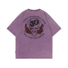 프린팅 캐주얼 반팔 티셔츠printed casual short sleeve T-shirt(A0656)
