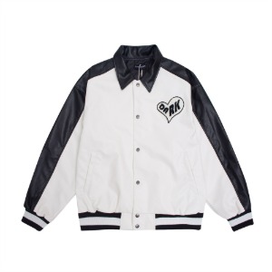 플로킹 자수 블랙앤화이트 자켓flocking embroidered jacket(A0208)
