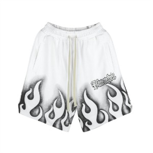레트로 플레임 패턴 힙합 반바지Retro Flame Pattern Hip Hop Shorts(A0360)