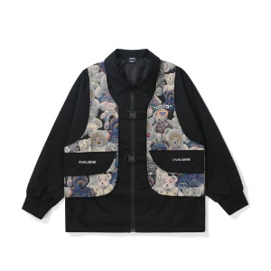 베어 자수 조끼 스타일 자켓bare embroidered vest style jacket(A0503)