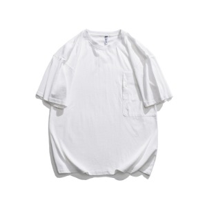 원 포켓 라운드 넥 티셔츠one pocket round neck T-shirt(A0402)