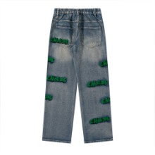 CHOIZE 플로킹 자수 팬츠CHOIZE flocking embroidered trousers(A0206)