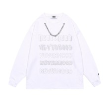 라운드 넥 체인 티셔츠round neck chain t-shirt(A0130)