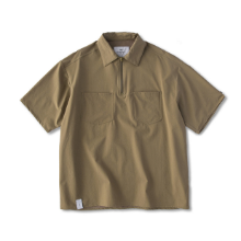 3컬러 투 포켓 반팔 집업 셔츠two-pocket short-sleeved zip-up shirt(A0725)